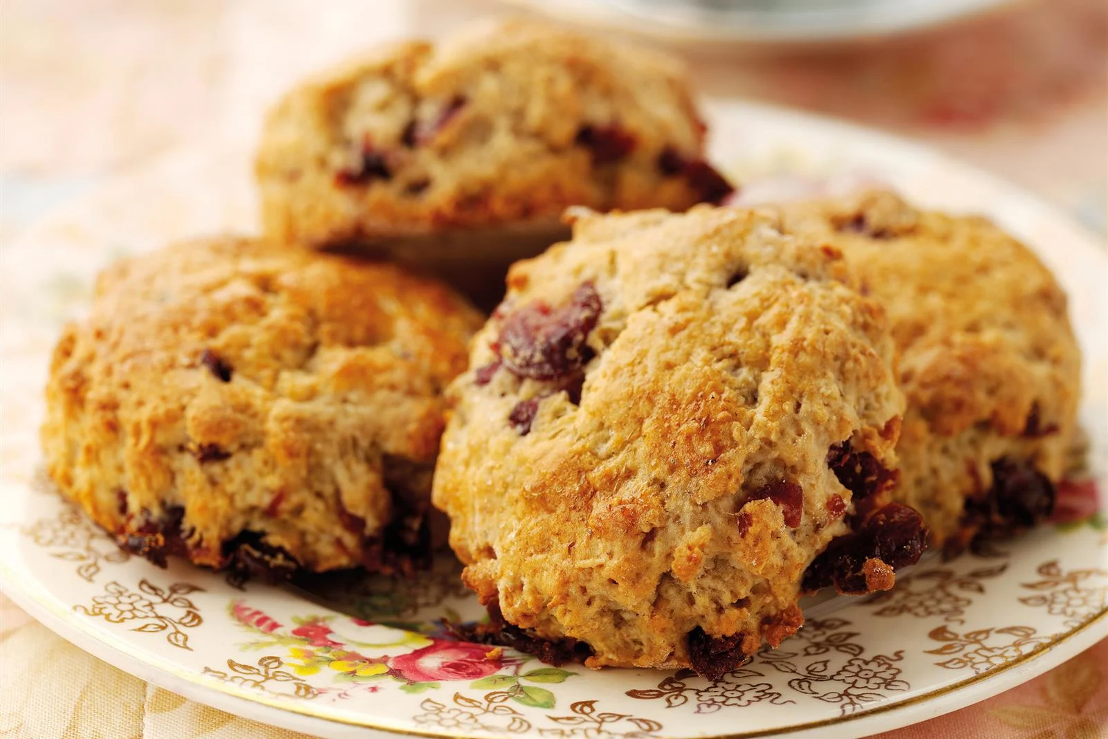 Cranberry and Lemon Oat Scones