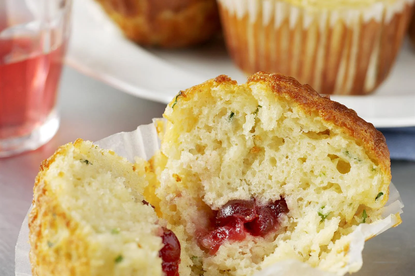 Cheddar, Cranberry and Chive Muffins